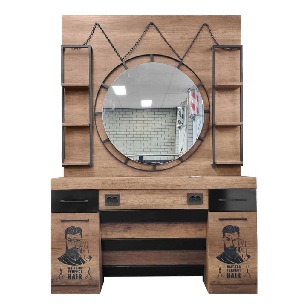 DITA BAROK CHAINS BROWN FURNITURE WALL UNIT - kapperswinkel Uden - kappersgroothandel Larafix