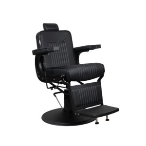 Barber Chair FR-58006-L | Black Matte | Bologna Black (004)