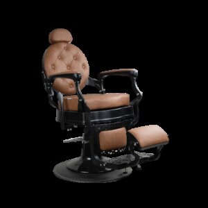 Barber Chair FR-58019-A3 | Black Matte | Dubai Tan (035)