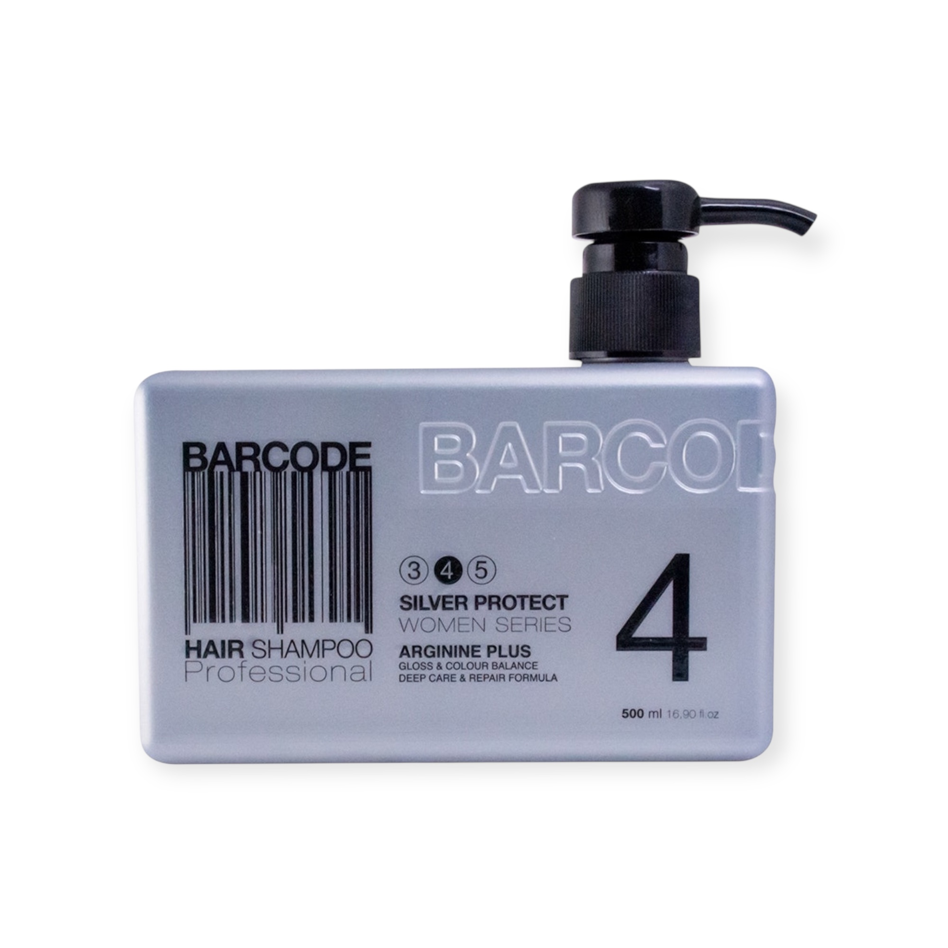 Barcode Hair Shampoo | Silver | 500 ml