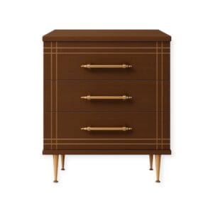 Cabinet K3 Barok TR | 3-Drawer Storage Unit with Gold Accents