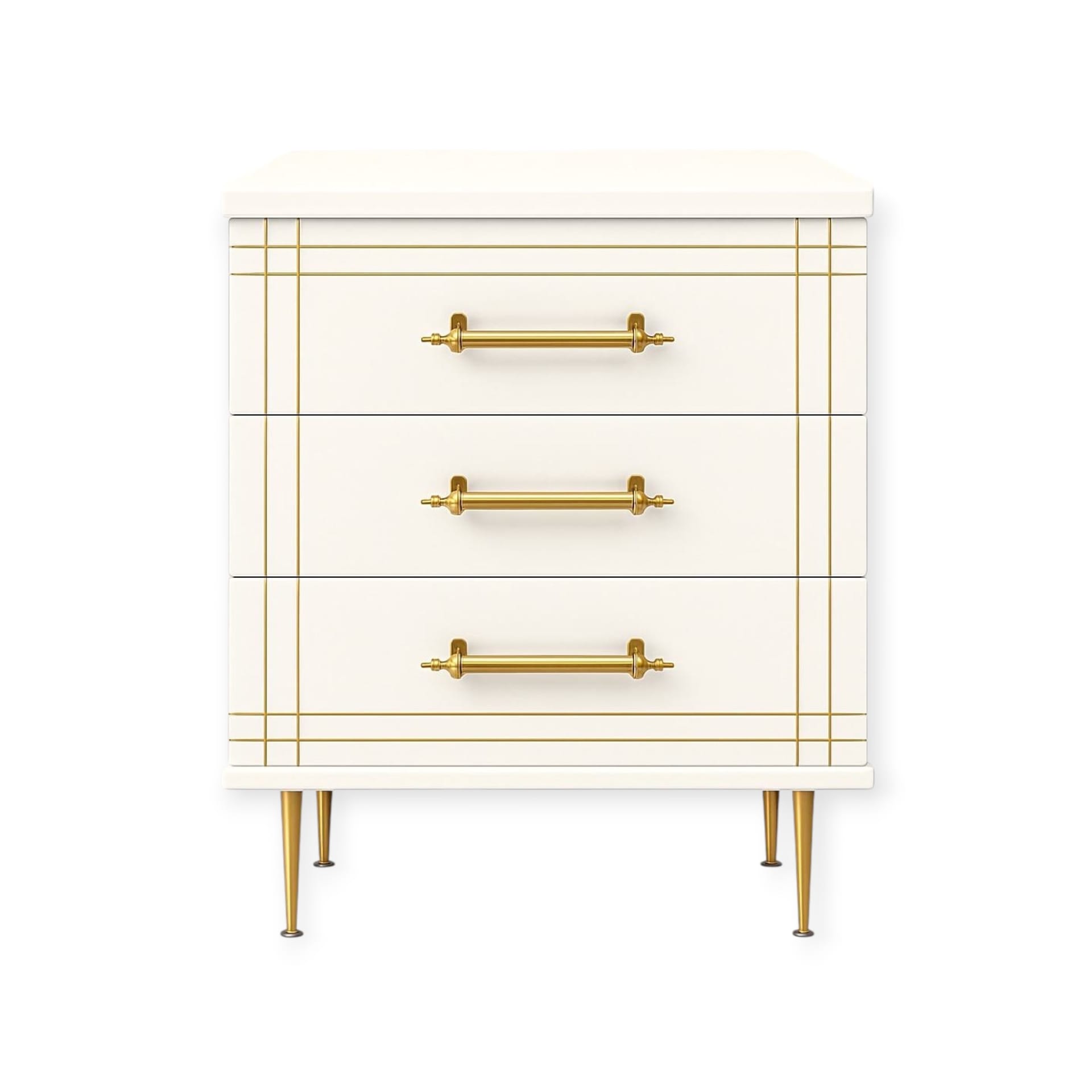 Cabinet K3 White TR | 3-Drawer Storage Unit with Crisp White Finish