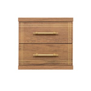 Cabinet ST-20 Barok | 2-Drawer Storage Unit with Gold Accents