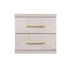 Cabinet ST-20 | Colour 8034-1 | 2-Drawer Storage Unit with Gold Accents