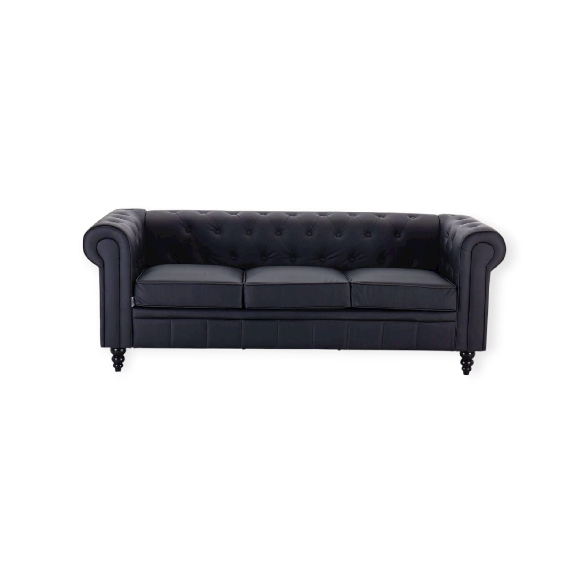 Chesterfield Sofa 0379-3 | EA007 Black