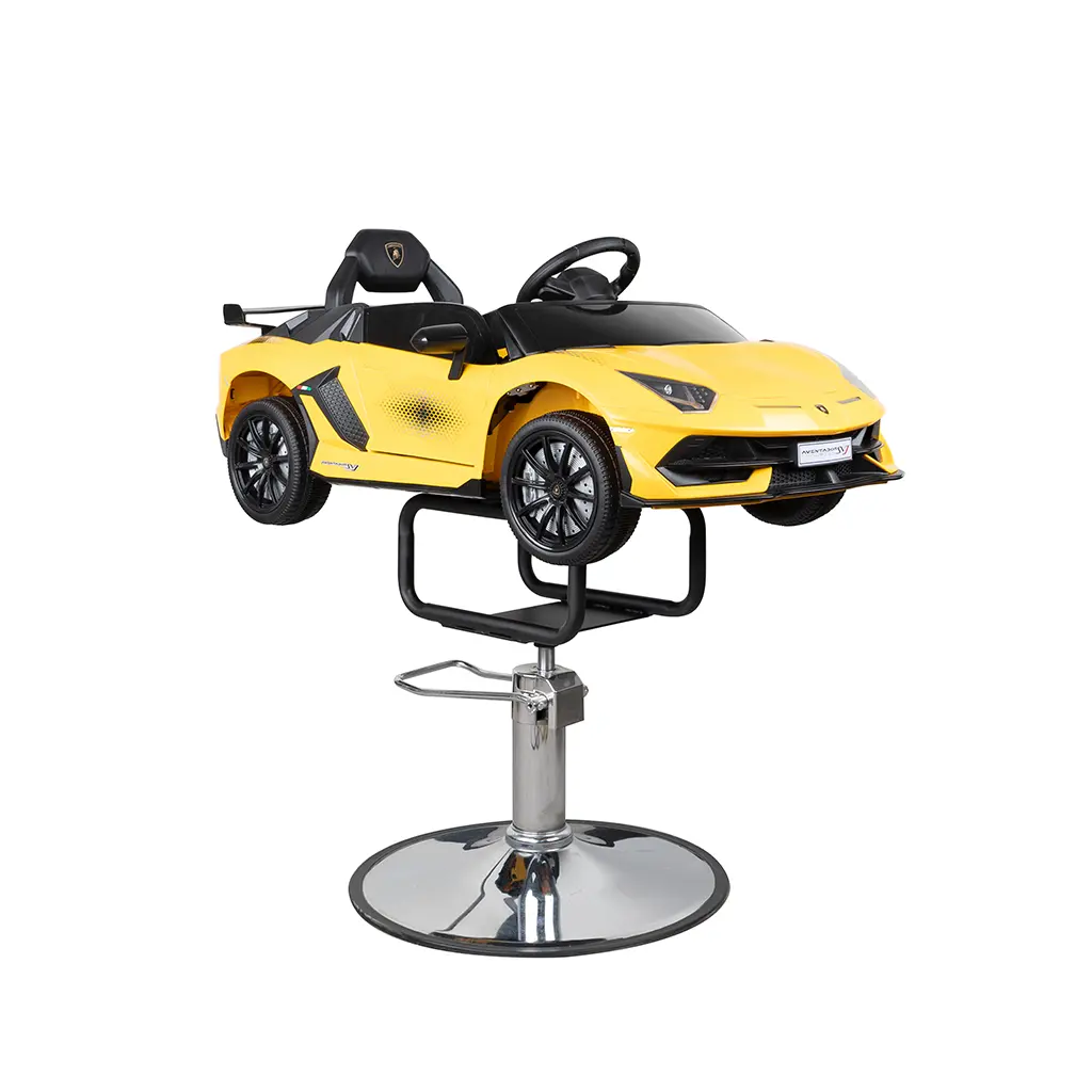 Children Barber Chair FR-33011-YL Madrid Yellow | Kids Salon Chair with Car Design