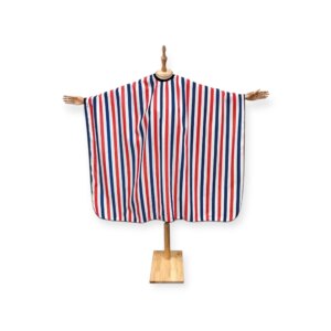 DITA Barber Cape - Classic Tricolor Stripe Cutting Cape