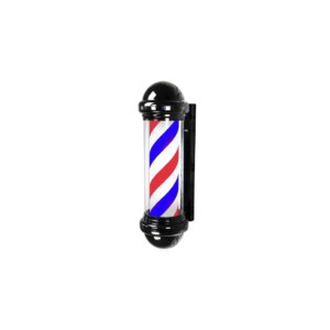 DITA Barber Pole Black BP-04 98.5cm | LED Rotating Classic Barbershop Sign
