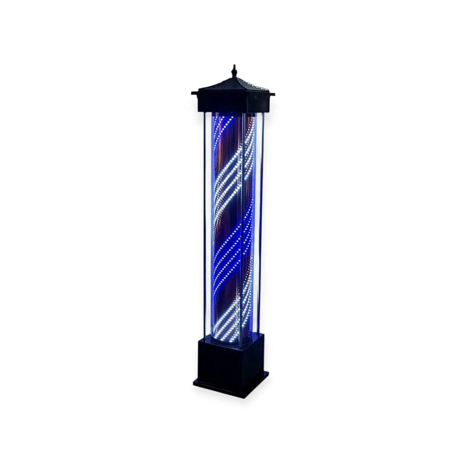 DITA Professionele LED Barber Pole BP-01 – Zwart | 180 cm