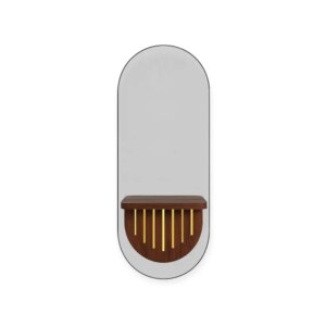 DITA Salon Mirror | JS-05 | Barok & Gold | LED with Power Sockets & Dryer Holder