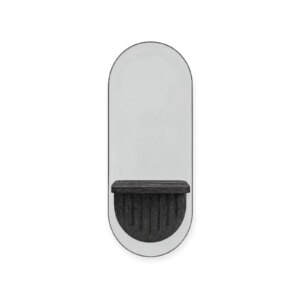 DITA Salon Mirror | MR-01 | Anthracite | with Power Sockets & Dryer Holder