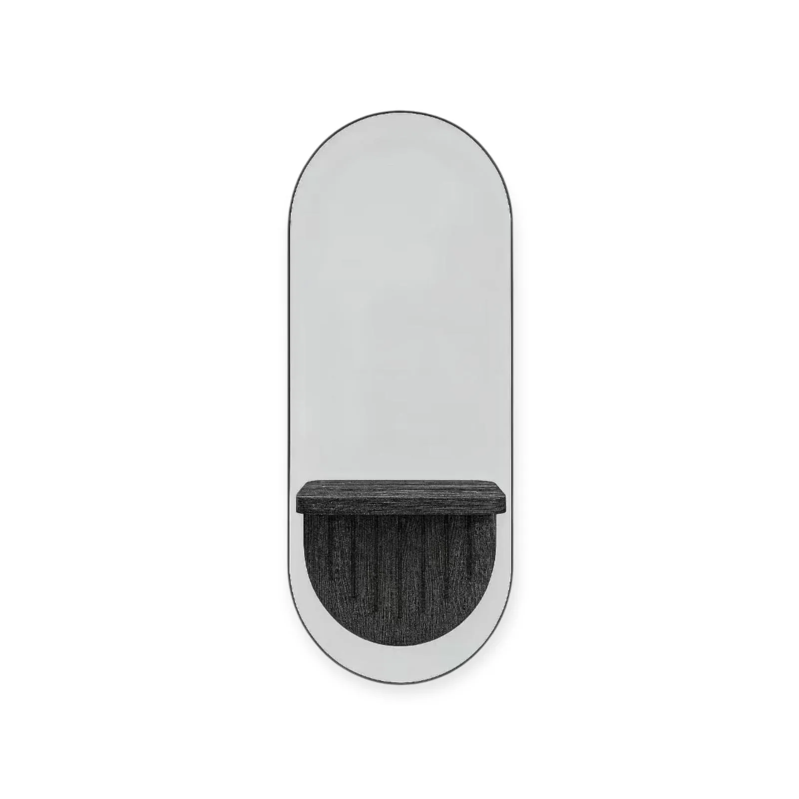 DITA Salon Mirror | MR-01 | Anthracite | with Power Sockets & Dryer Holder