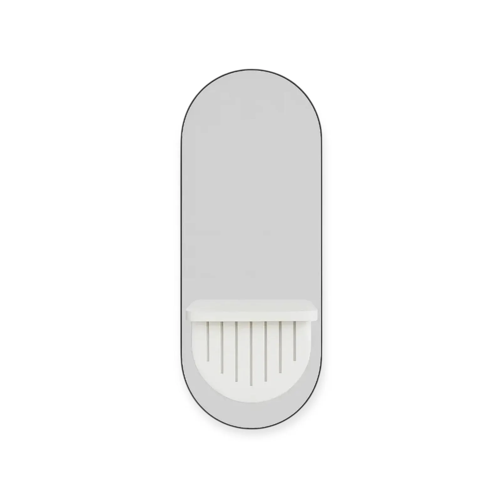 DITA Salon Mirror | MR-01 | White | with Power Sockets & Dryer Holder