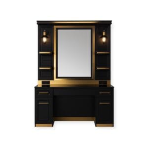Mirror Station | ET-2801 | Black & Gold TR