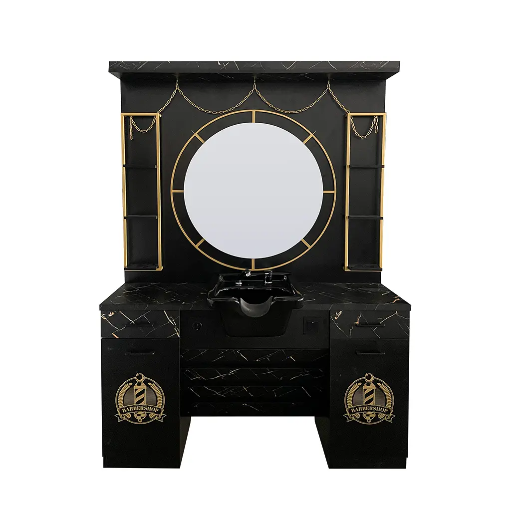 Mirror Station | MS-11-B | Black & Gold