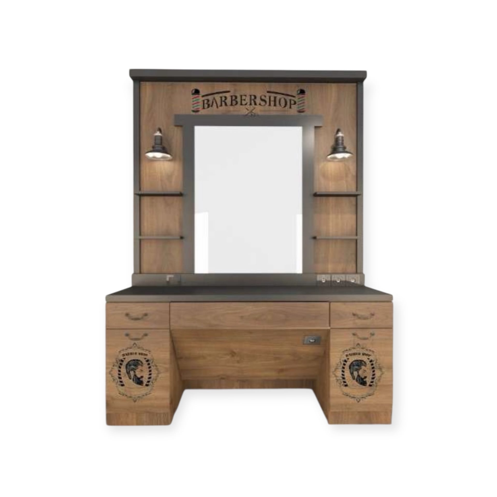Mirror Station | Rahle Light Brown TR