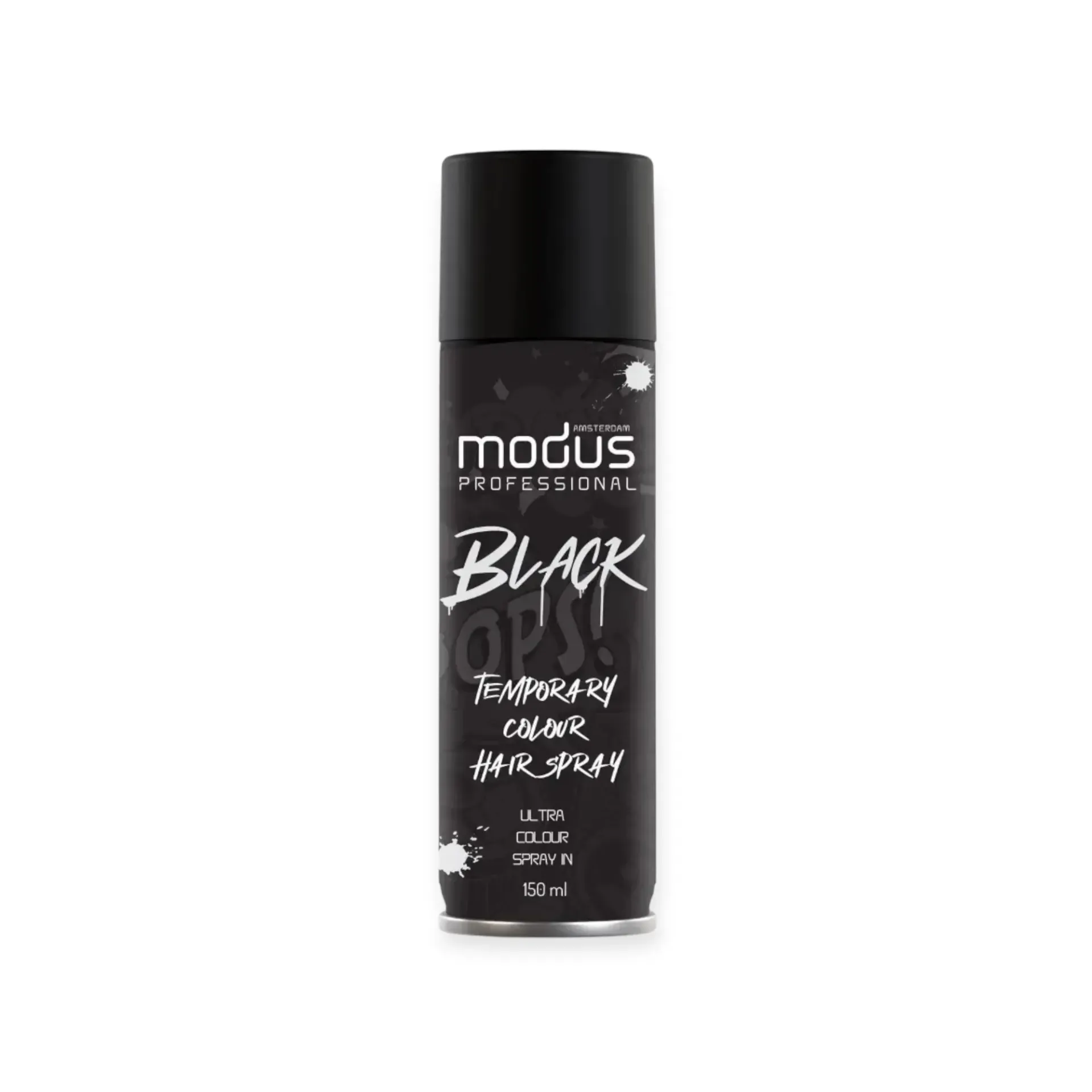 Modus Temporary Colour Hair Spray - Black 150ml