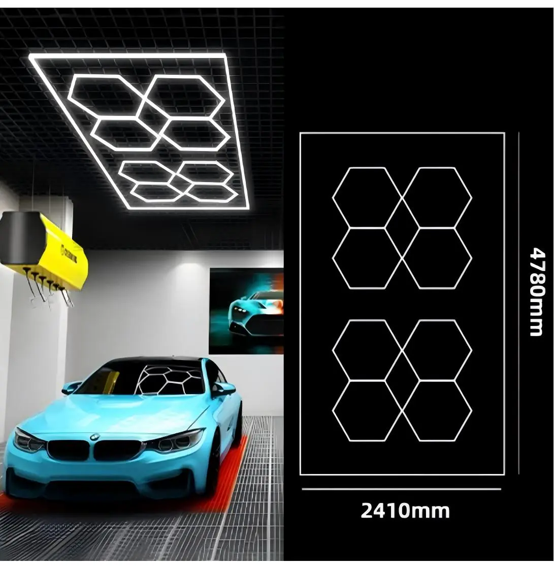 Salon Lighting | Hexagon Light | HLT-4 PC
