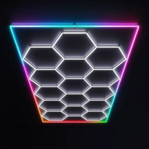 Salon Lighting | Hexagon Light | RGB
