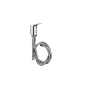 Silver Faucet with Hose | Professional Barber Sink Faucet for Salon Use
